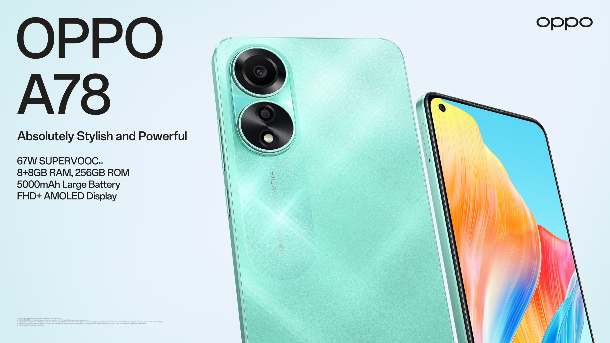 Leading global smart device brand OPPO adds the value-for-money OPPO A78 to its stylish and powerful A Series.