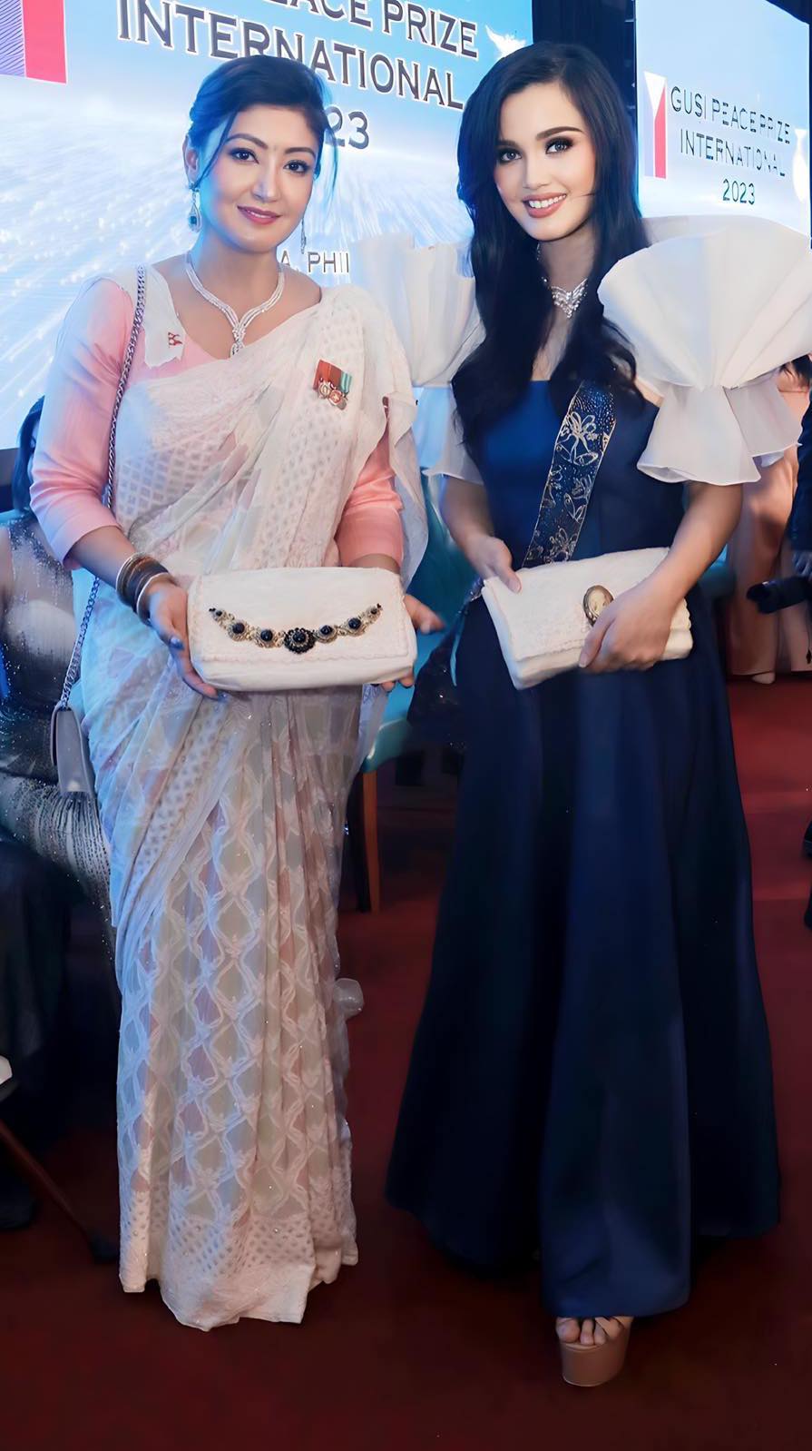 Crown Princess of Nepal Himani Shah with Bai Deniece Milinette Cornjeo