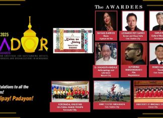 HappeningPH Culture! CCP Kaisa sa Sining Mindanao Network Names the 3rd Gador Awardees