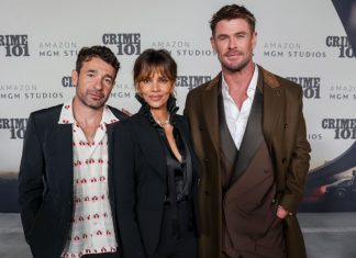 Hemsworth, Berry Lead Crime 101 LA Premiere; Damon, Affleck, Liam Show Support